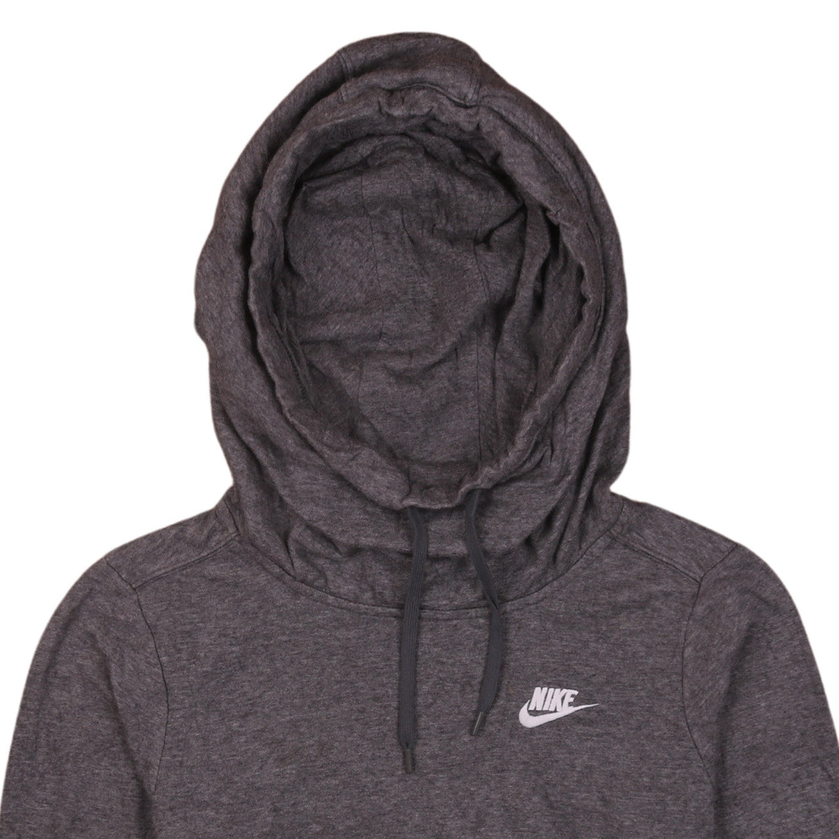 Nike Womens Charcoal Pullover Hoodie XS Relaxed Fit Casual Sweatshirt