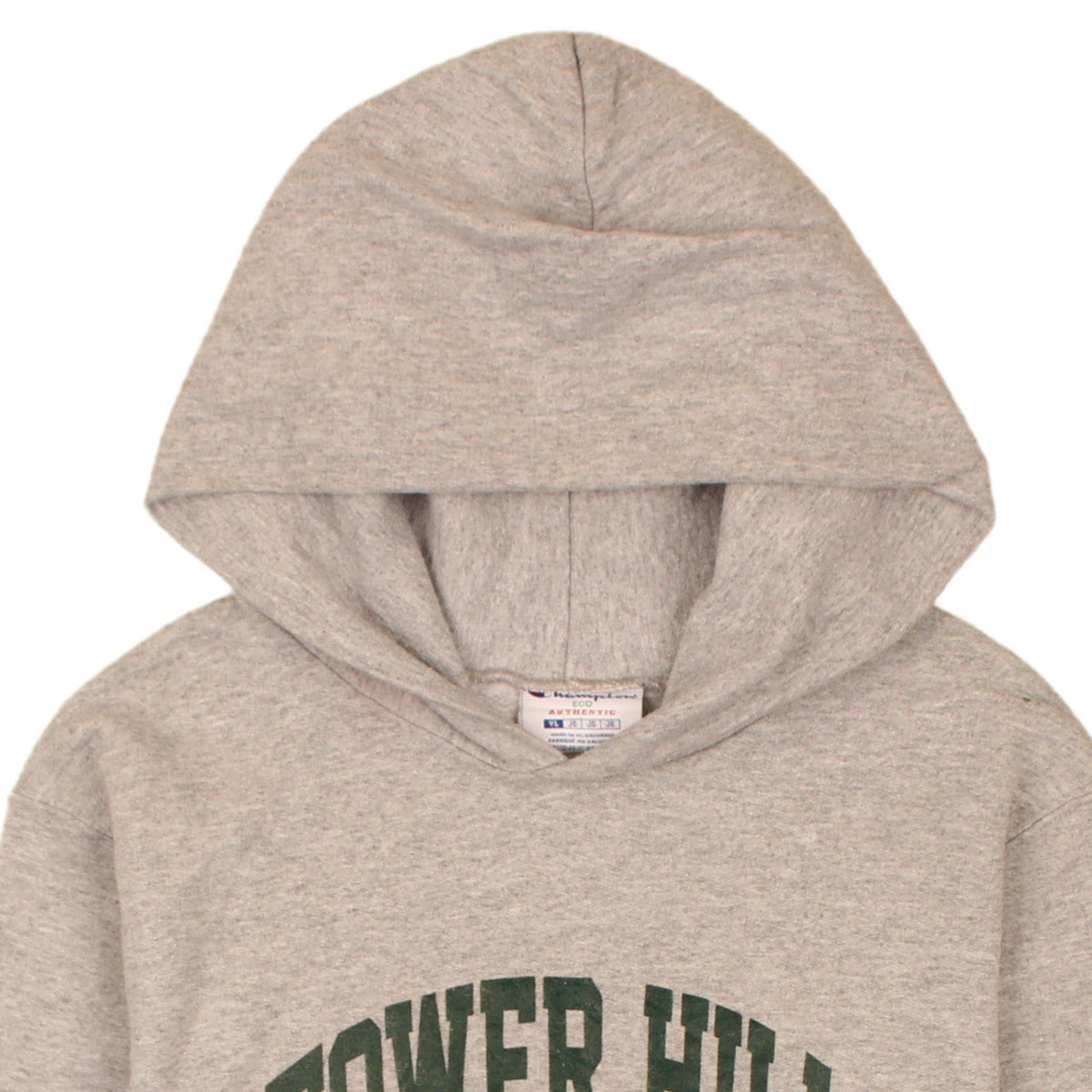 Champion Boys Grey Pullover Hoodie L Tower Hill 1919 Graphic Sweatshirt