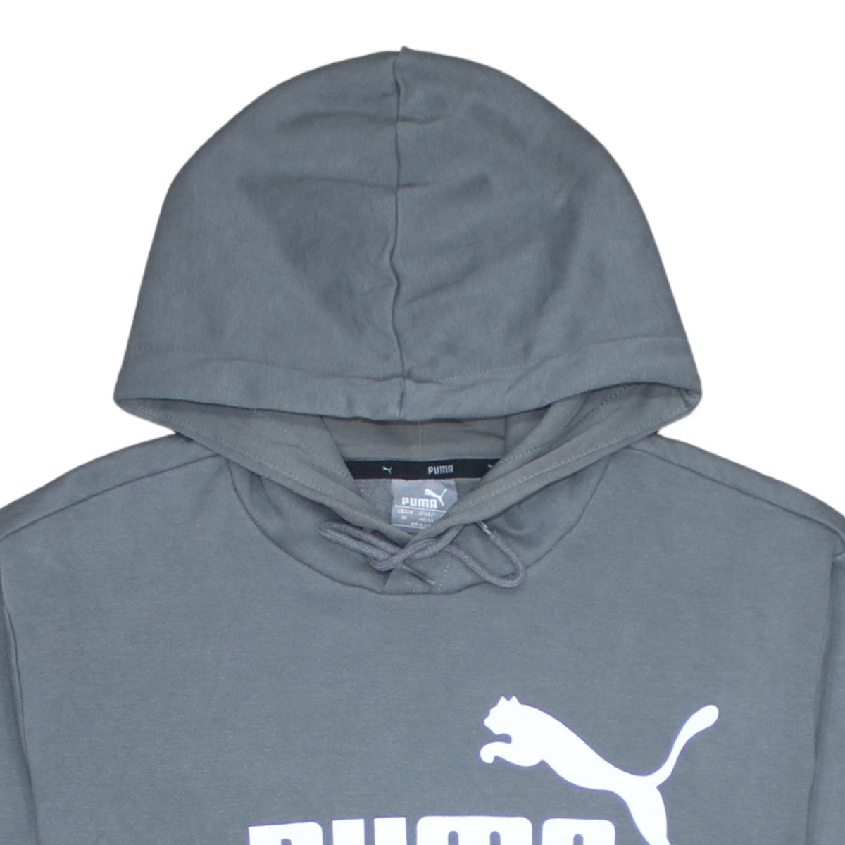 Puma Men's Grey Pullover Hoodie M Regular Fit Sportswear