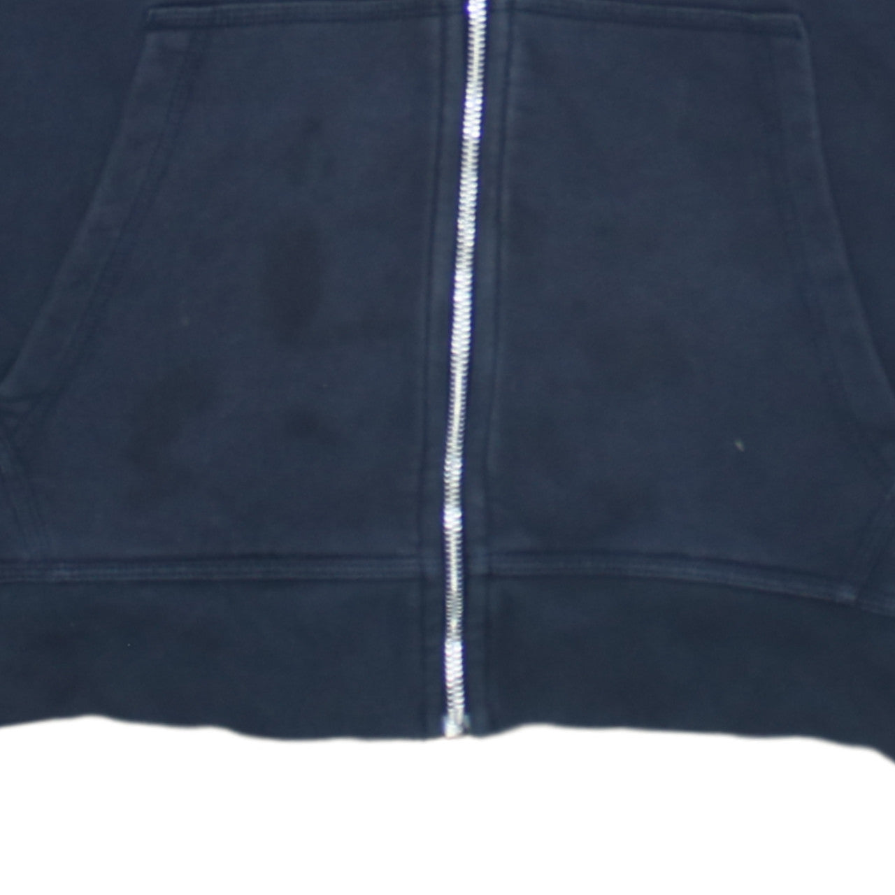 Nike Mens Blue Full Zip Hoodie Size M Cotton Fleece Sweatshirt