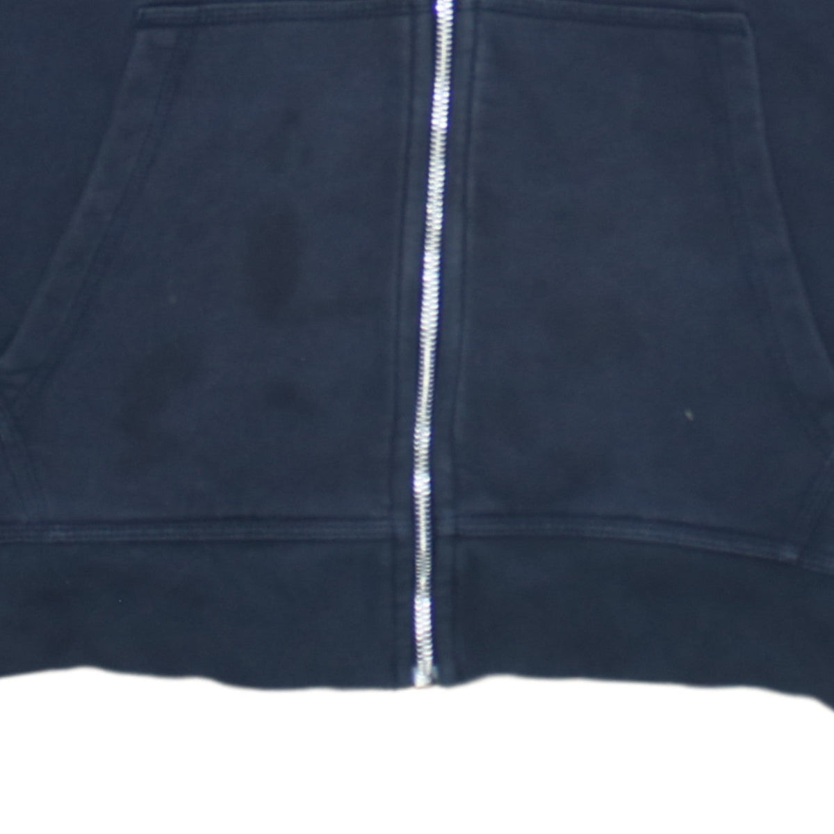 Nike Mens Blue Full Zip Hoodie Size M Cotton Fleece Sweatshirt