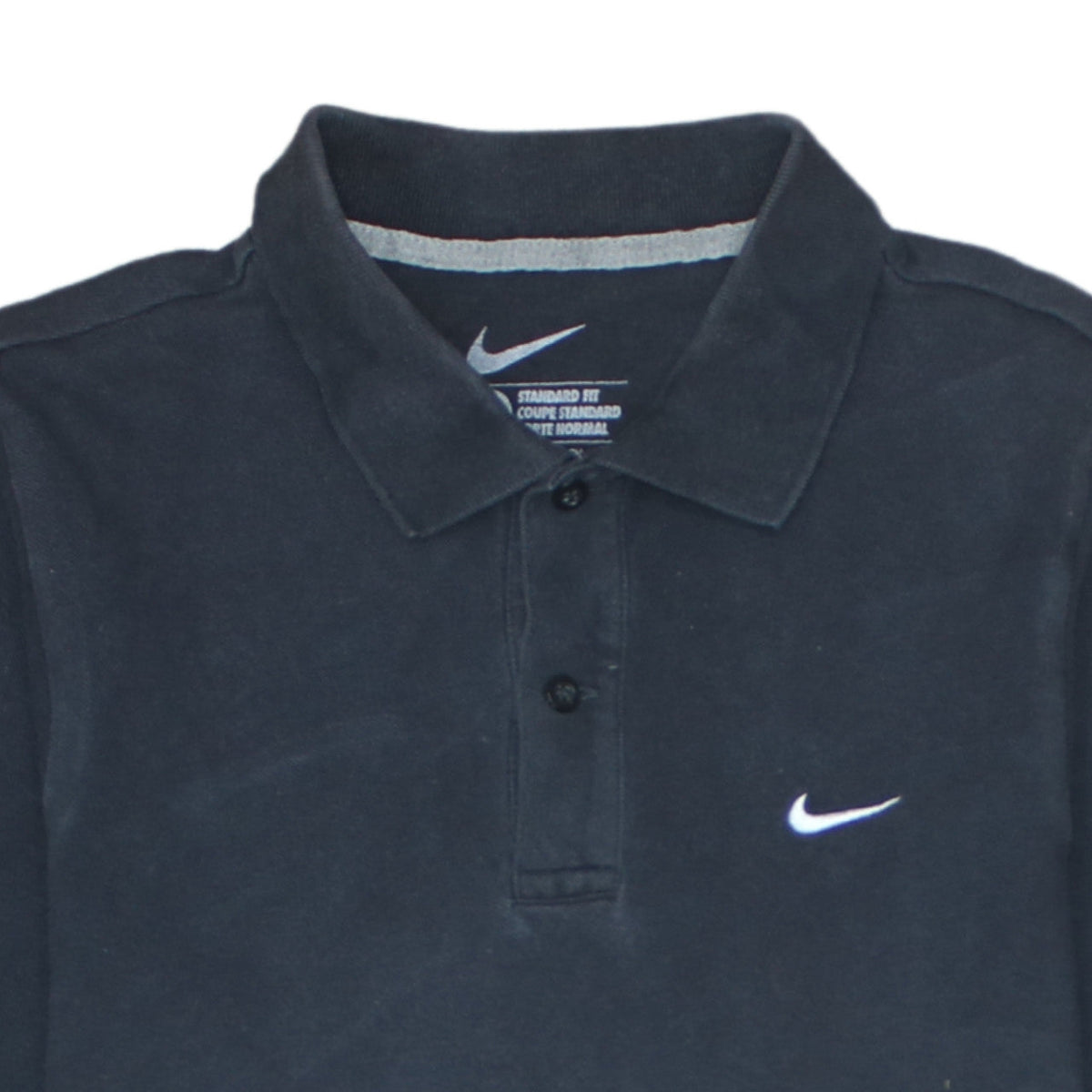 Nike Men's Black Cotton Polo Shirt Size S Standard Fit