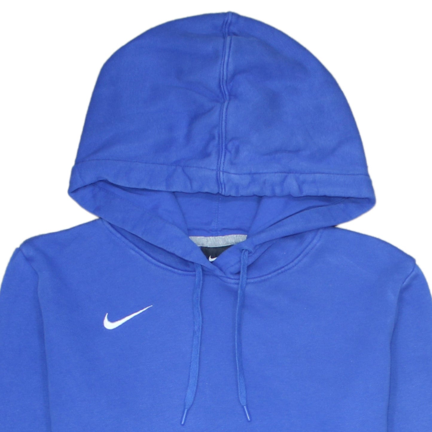 Nike Womens Blue Pullover Hoodie Small Cotton Blend Athletic Sweatshirt