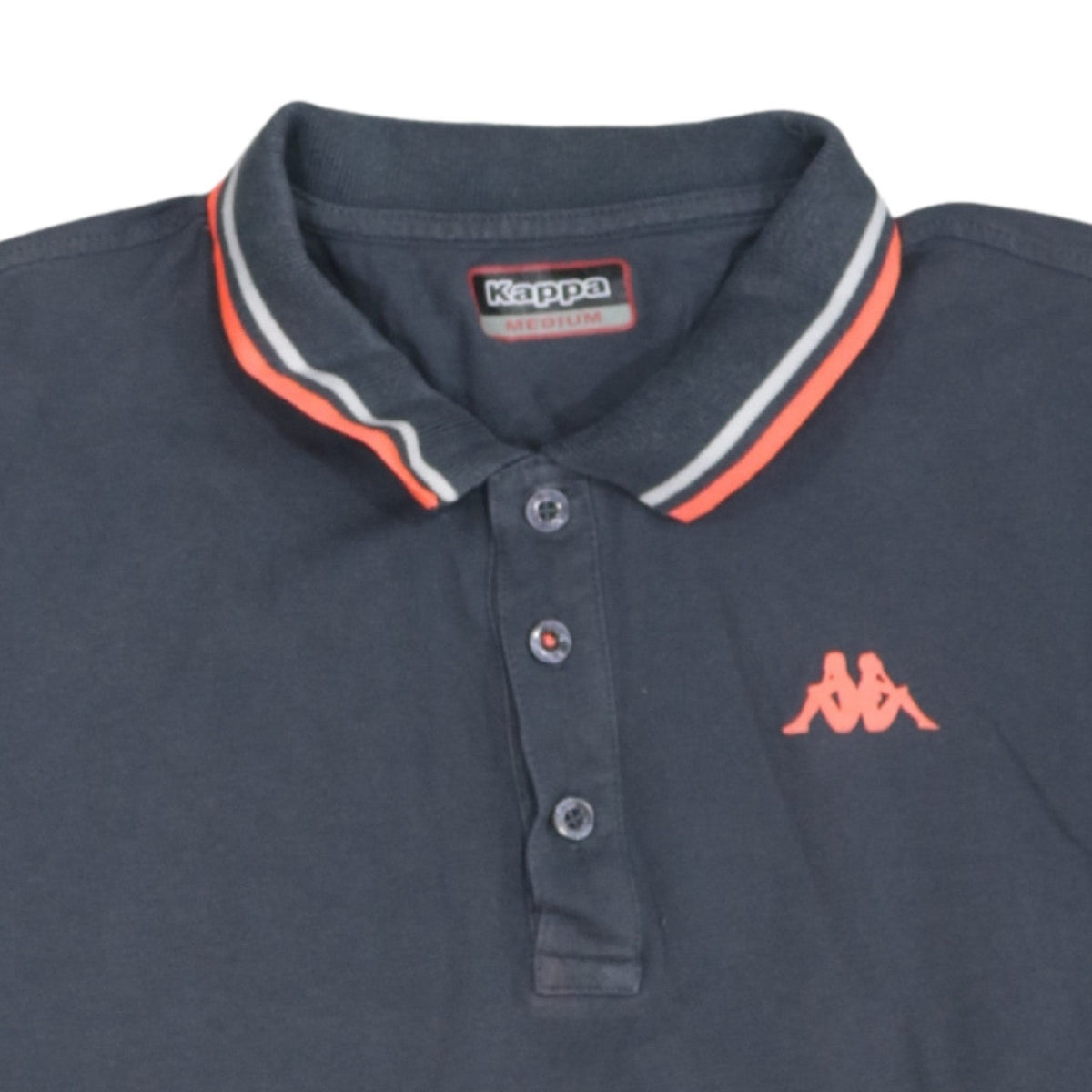 Kappa Men's Blue Medium Polo Shirt with Logo Trim