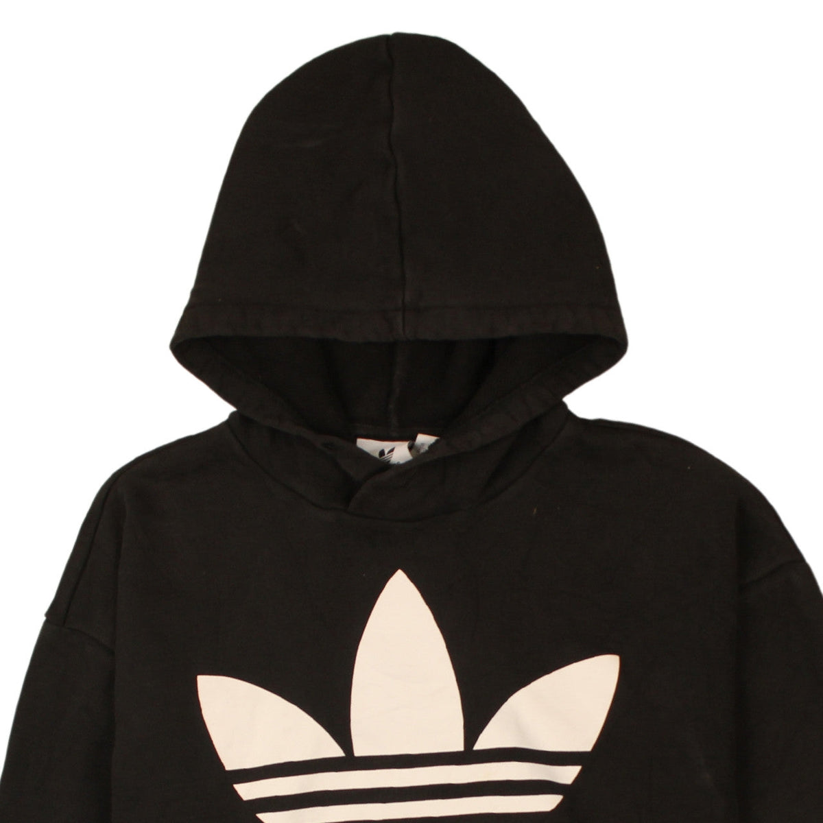 Adidas Men's Black XS Pullover Hoodie with Trefoil Logo