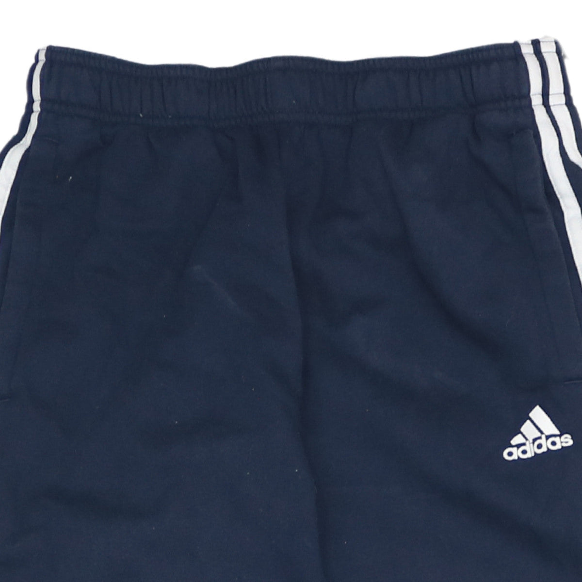 Adidas Men Blue Jogger Trousers S Regular Tapered Fleece