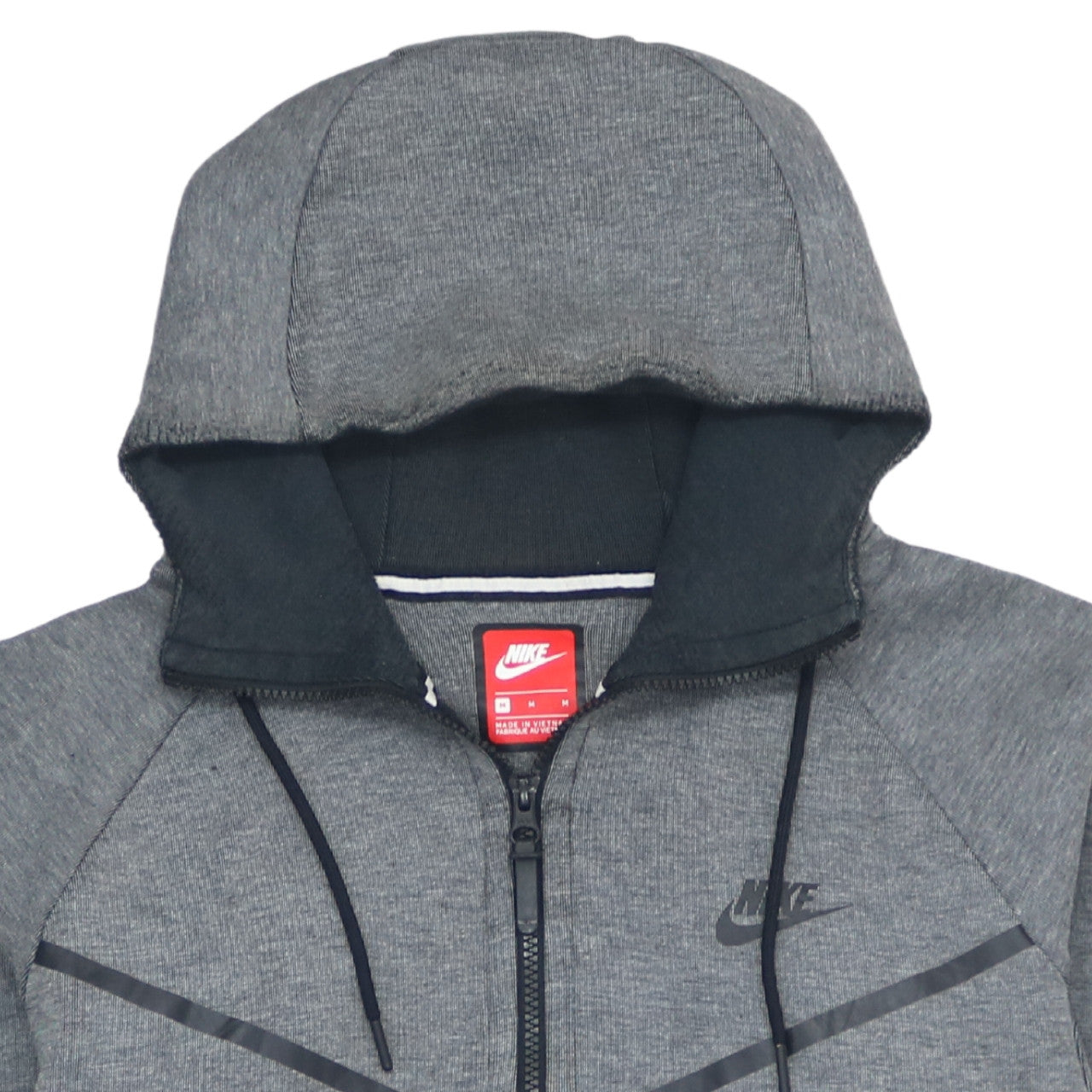 Nike Mens Grey Full Zip Hoodie L Sportswear Fleece Jacket