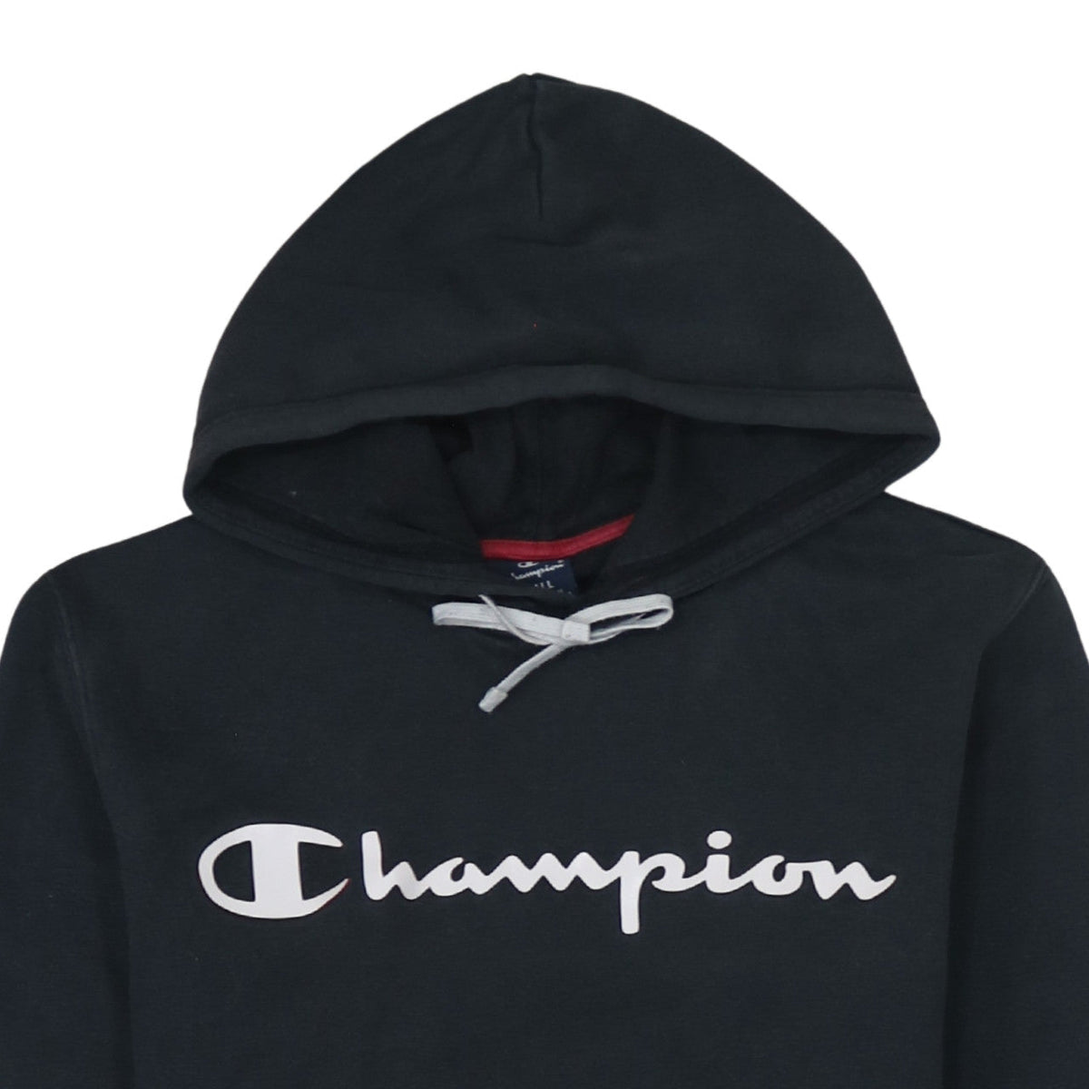 Champion Men’s Black Pullover Hoodie Small Logo Athletic Fleece