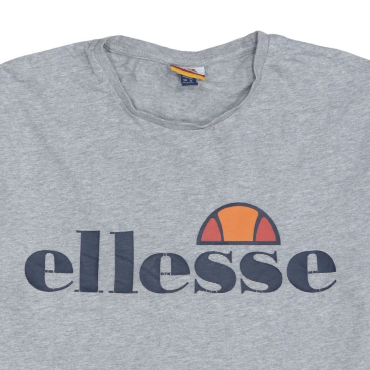 Ellesse Men's Grey Small Crew Neck Short Sleeve Logo Sports T-Shirt