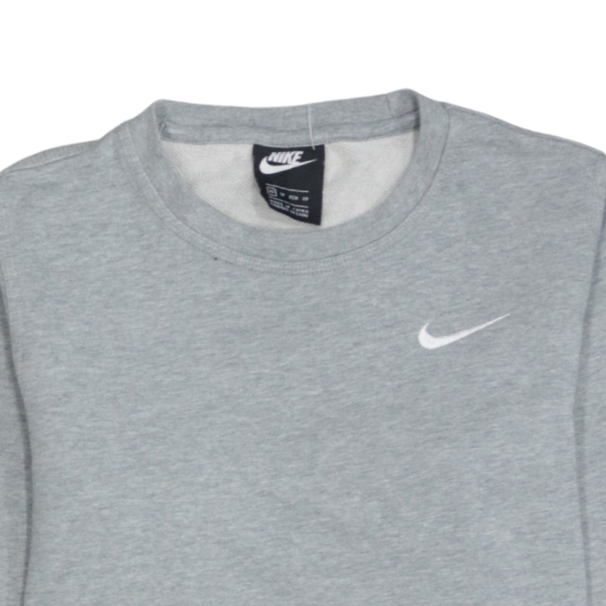 Nike Women’s Grey XS Pullover Sweatshirt 100% Cotton Crew Neck