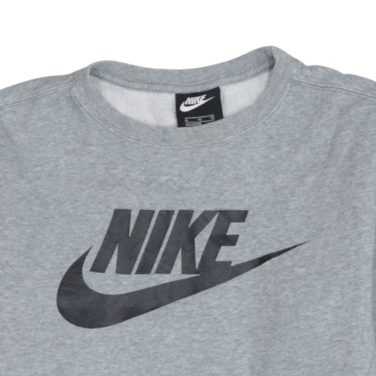 Nike Boys Grey XL Fleece Pullover Logo Sweatshirt