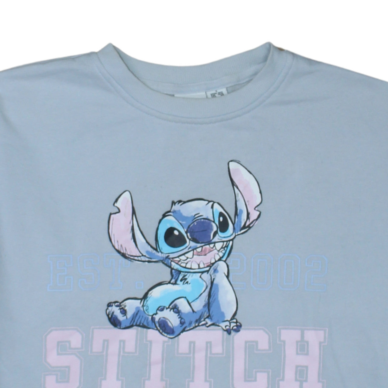 Primark Disney Women Blue Stitch Pullover Sweatshirt Size S