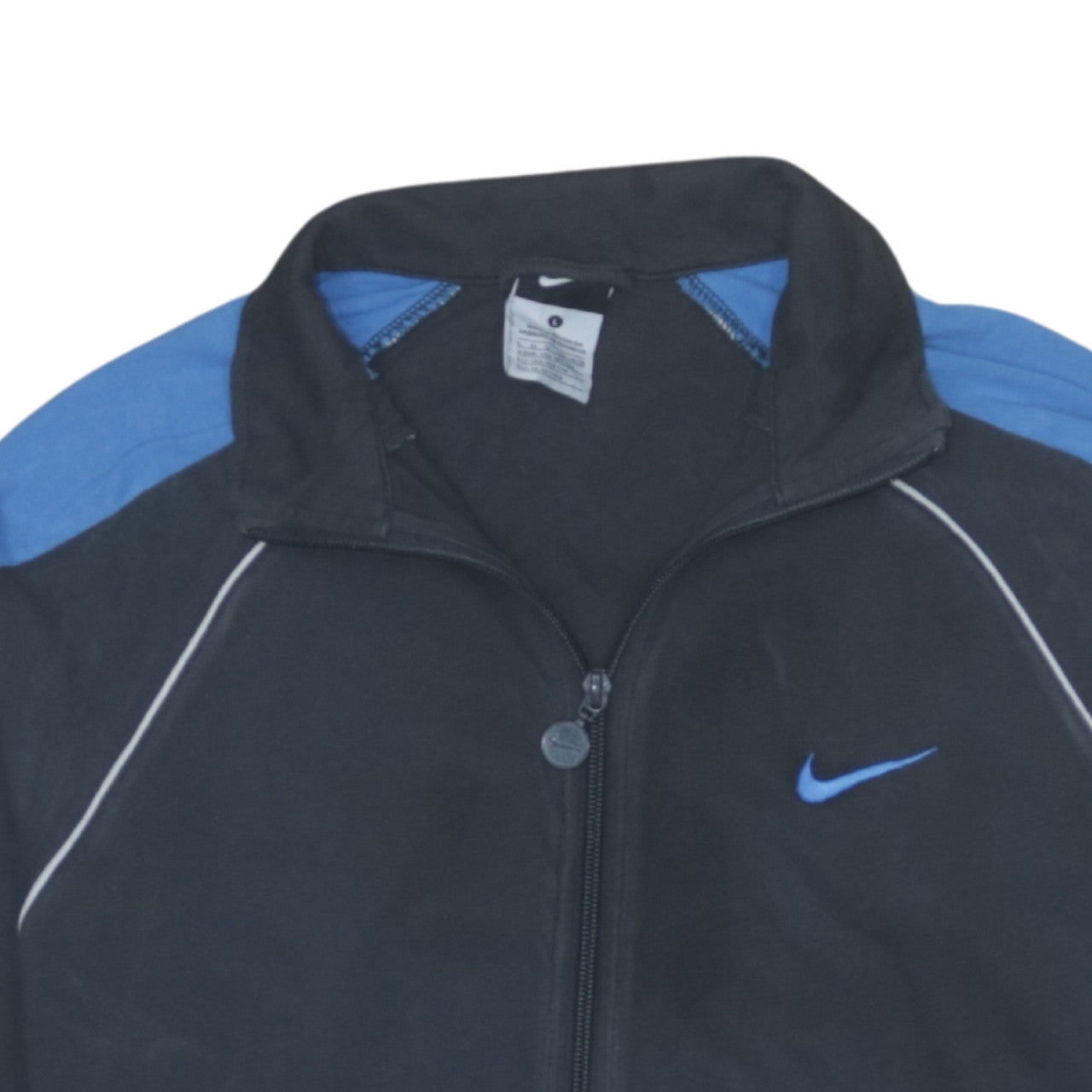 Nike Boys Black Blue Track Jacket Zip-Up Sportswear 12-13 Years