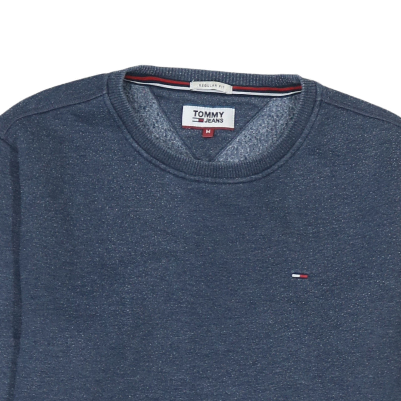 Tommy Jeans Men Blue Regular Fit Crew Neck Sweatshirt M
