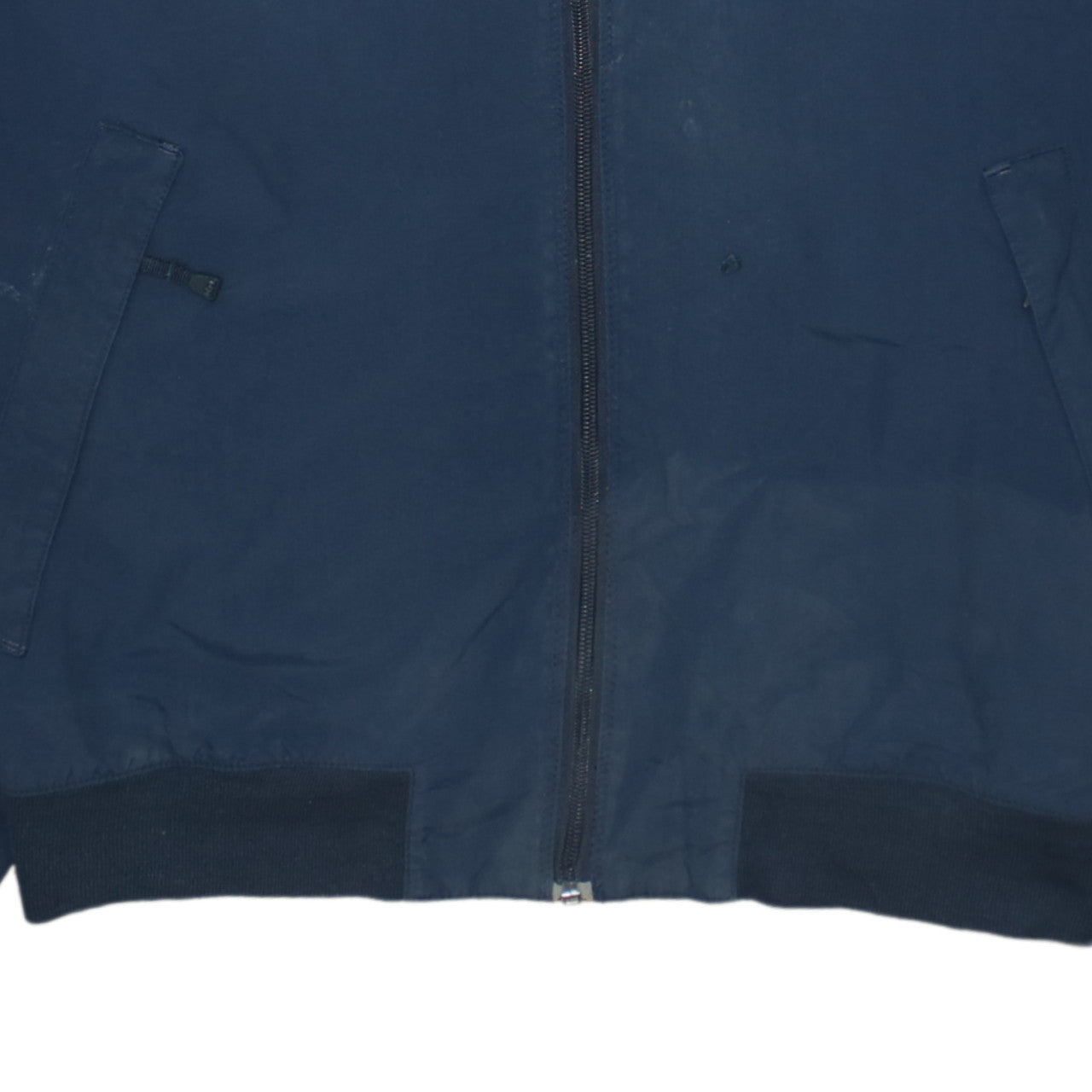 Helly Hansen Men's Blue Nylon Bomber Jacket L Windproof Full Zip
