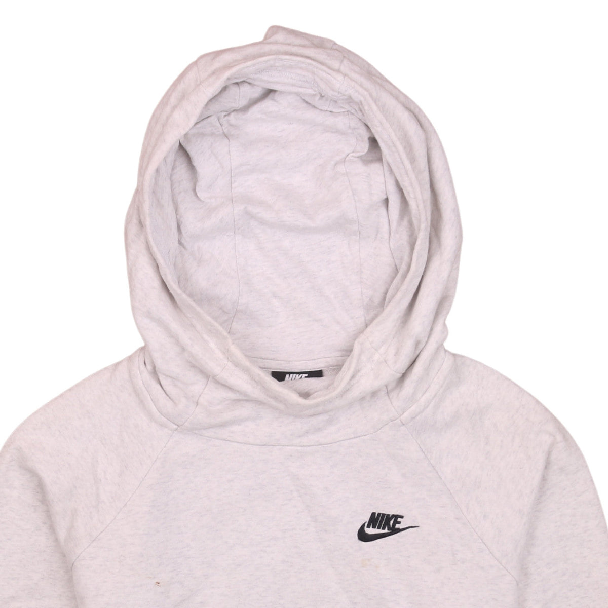 Nike Men Grey Pullover Hoodie Small Fleece Logo Sweatshirt