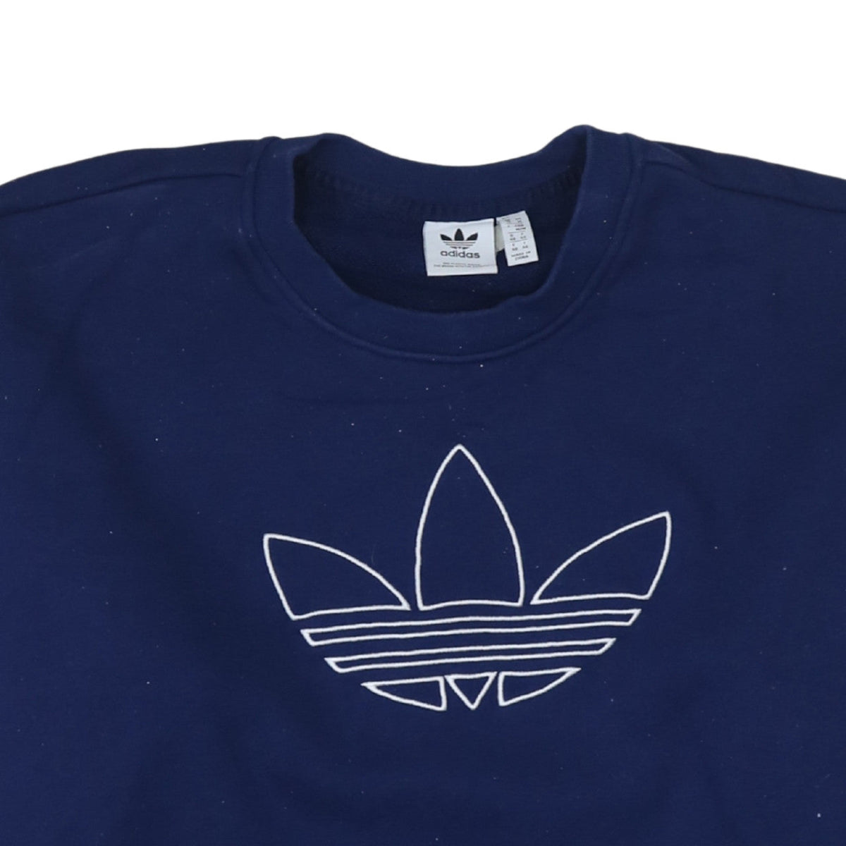 Adidas Women Navy Blue Crew Neck Pullover Sweatshirt UK 14