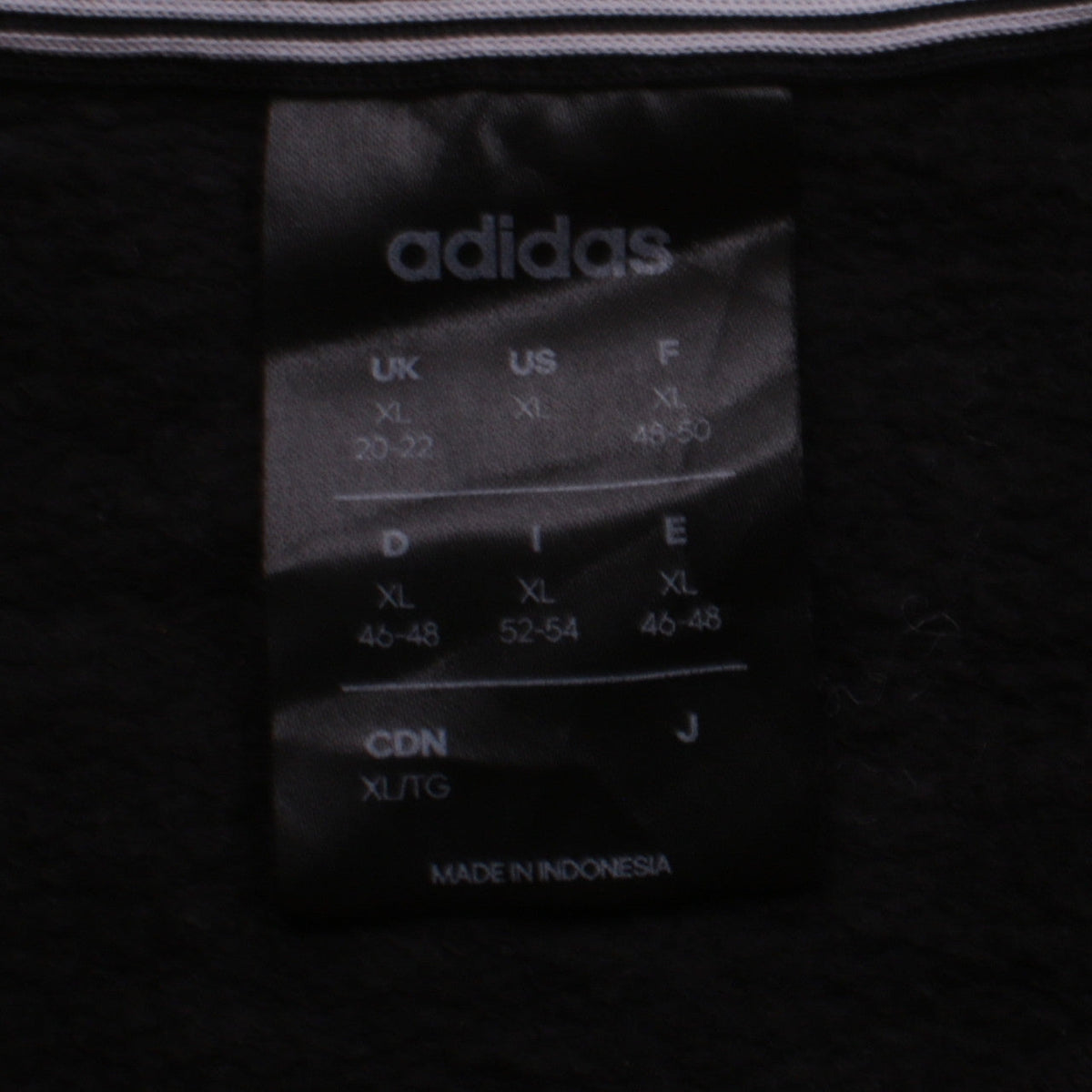 Adidas Womens Black XL Sweatshirt Crew Neck Long Sleeve Logo