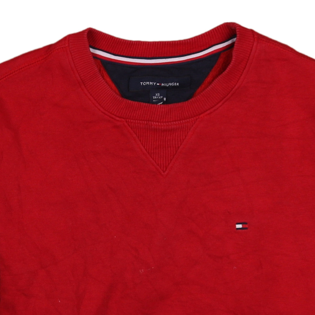 Tommy Hilfiger Mens Red XS Crew Neck Pullover Sweatshirt