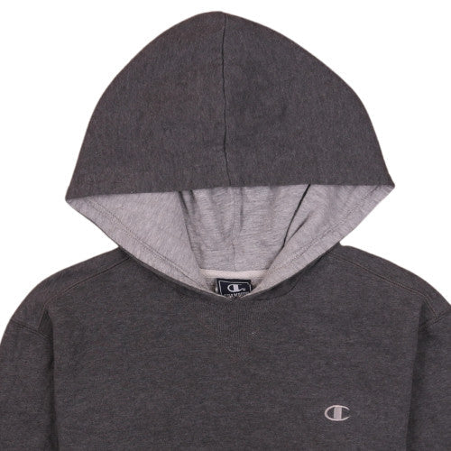 Champion Boys Grey Pullover Hoodie Cotton Blend Classic Style M