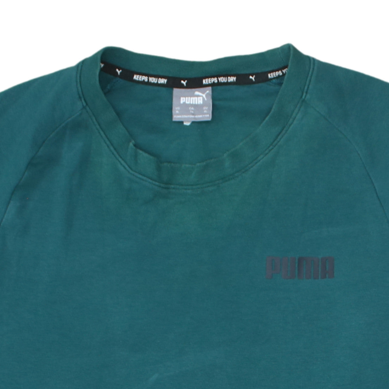 Puma Men's Green XL Crew Neck Pullover Sweatshirt