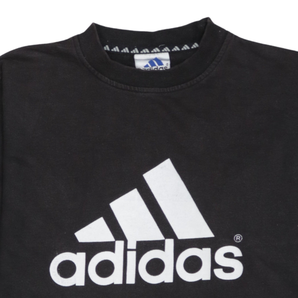 Adidas Boys Black 2XL Pullover Sweatshirt with Large Logo