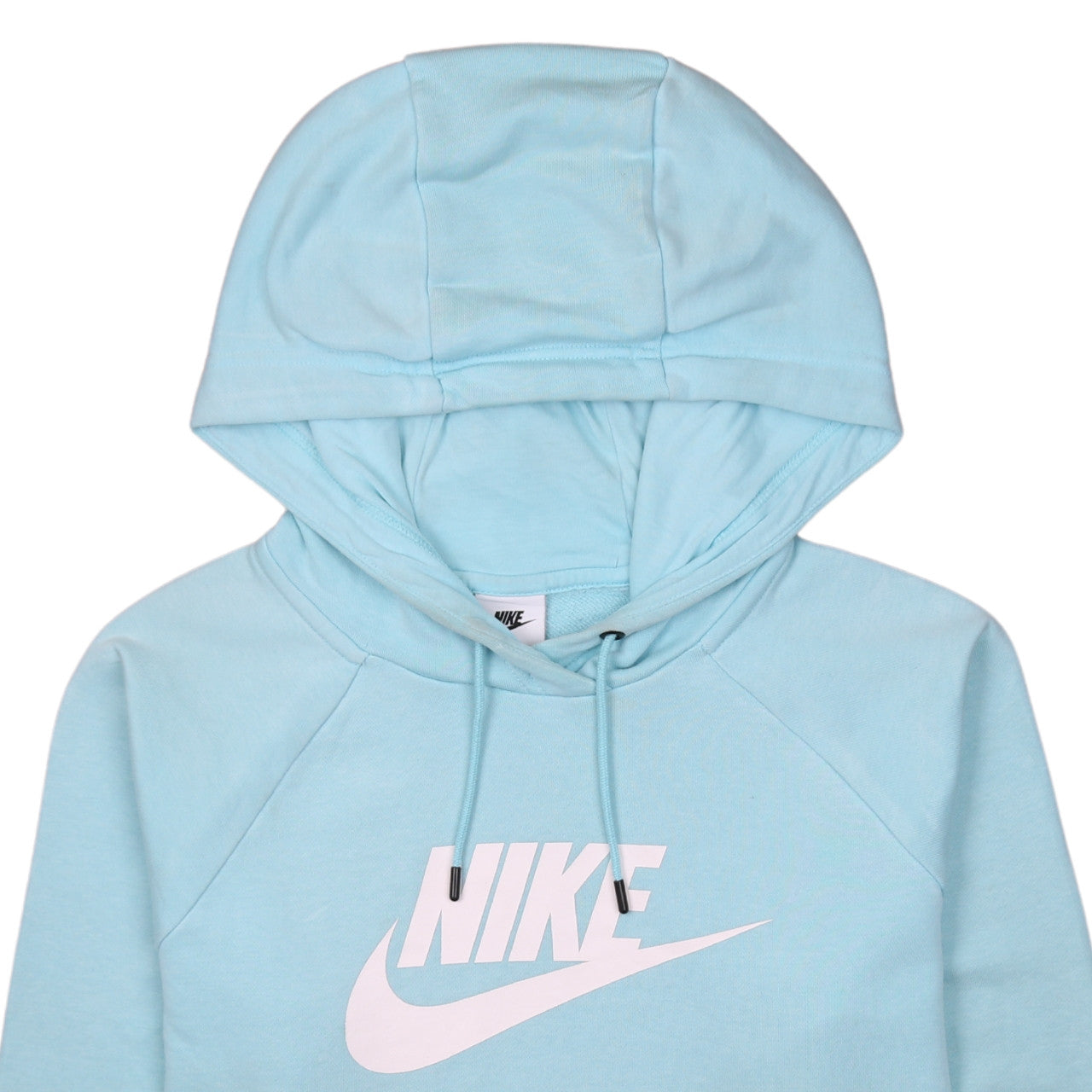 Nike Women's Blue Pullover Hoodie Medium Logo Print Casual Sportswear