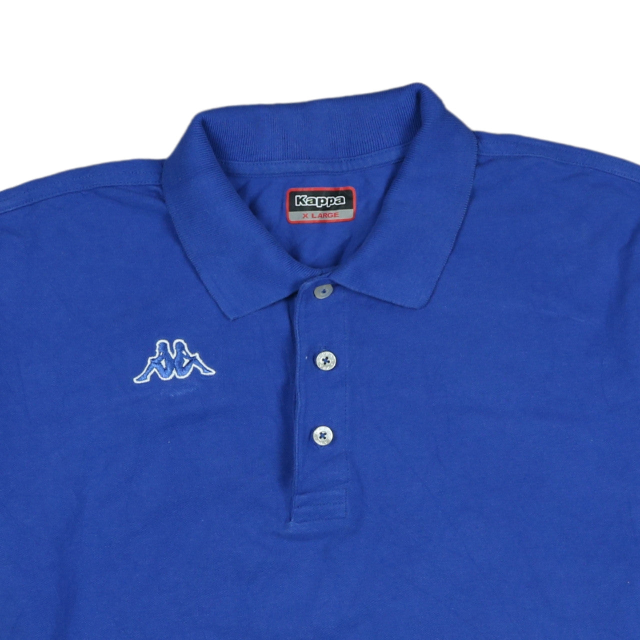 Kappa Men's Blue Collared Polo Shirt XL Cotton Regular Fit