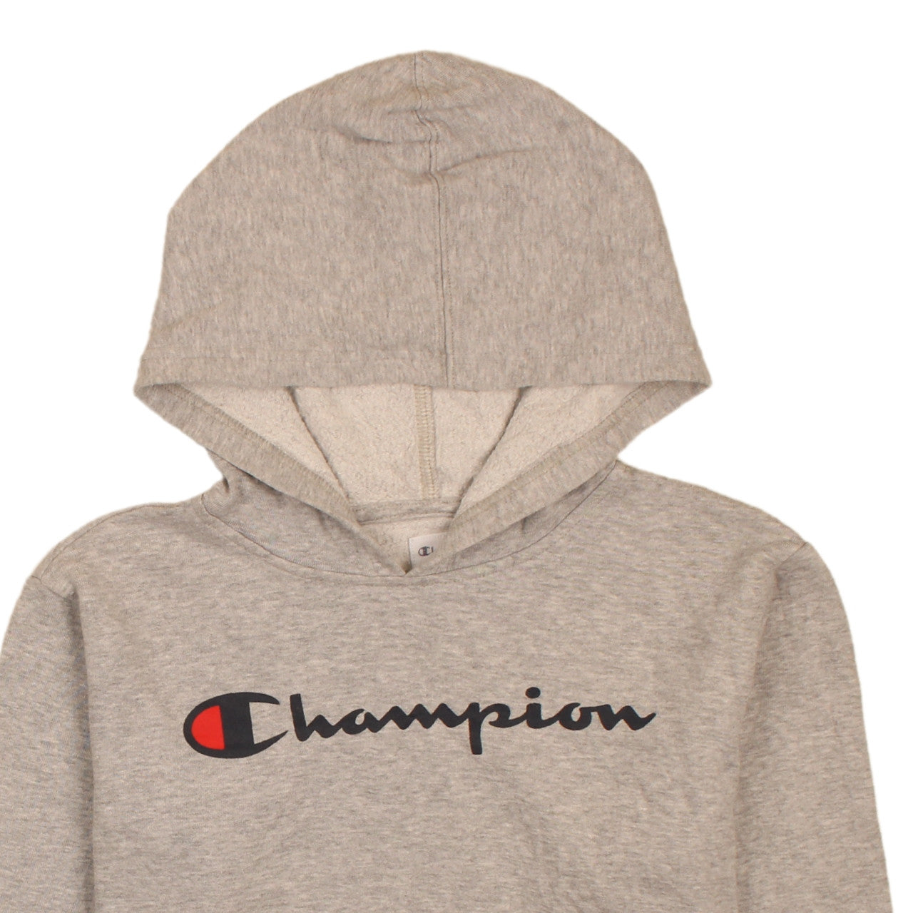 Champion Boys Grey Pullover Hoodie XL (14-16 Years) Logo Fleece Sweatshirt