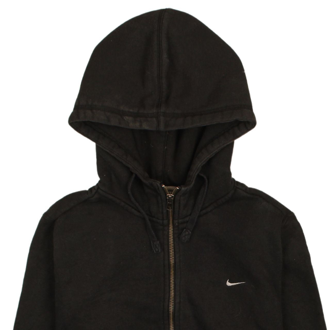 Nike Women Black Full Zip Hoodie Size UK 16/18 L Hooded Sweatshirt