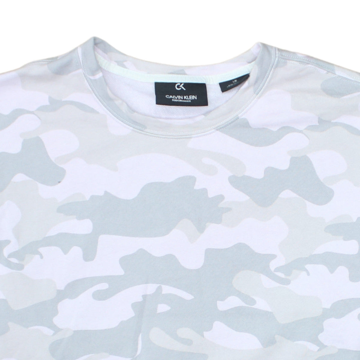 Calvin Klein Performance Women's Grey Camo Pullover Sweatshirt L
