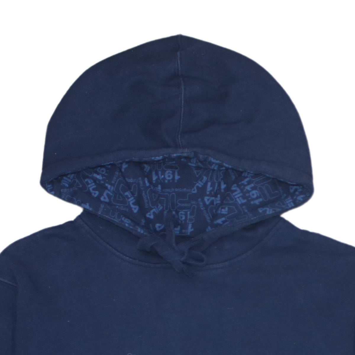 Fila Mens Blue Pullover Hoodie S Regular Fit Logo Sportswear