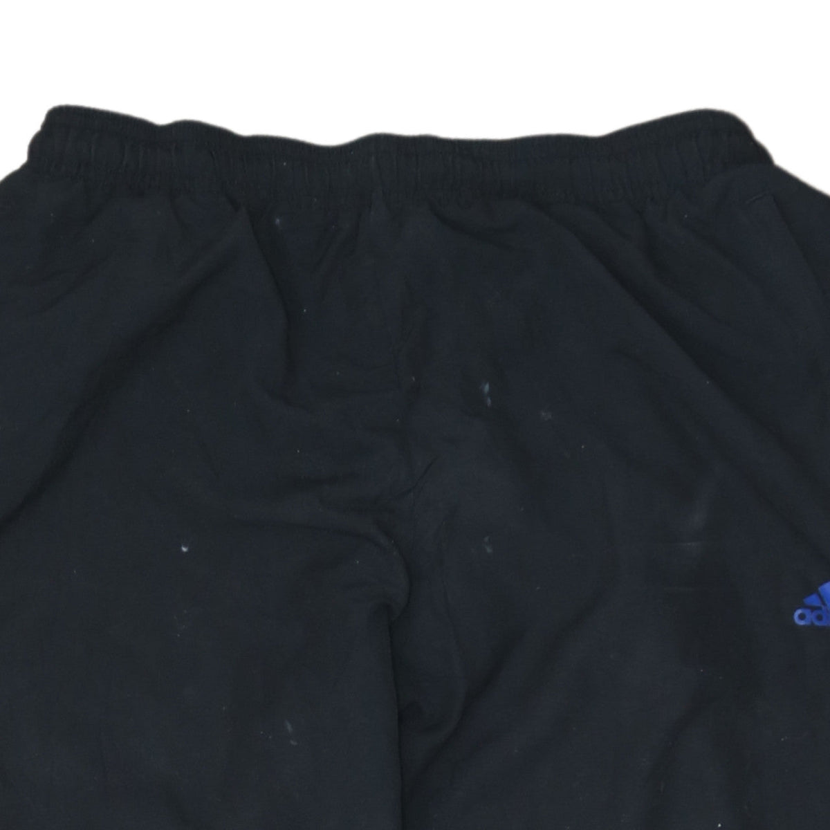 Adidas Men's Black M Track Pants with Blue Side Stripes