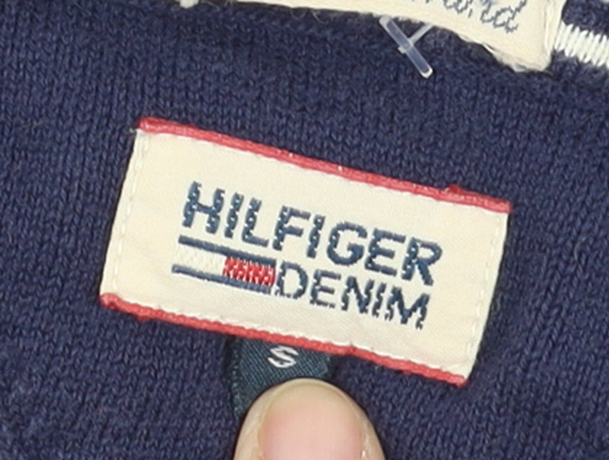 Tommy Hilfiger Women Blue Knit Pullover Jumper Size S