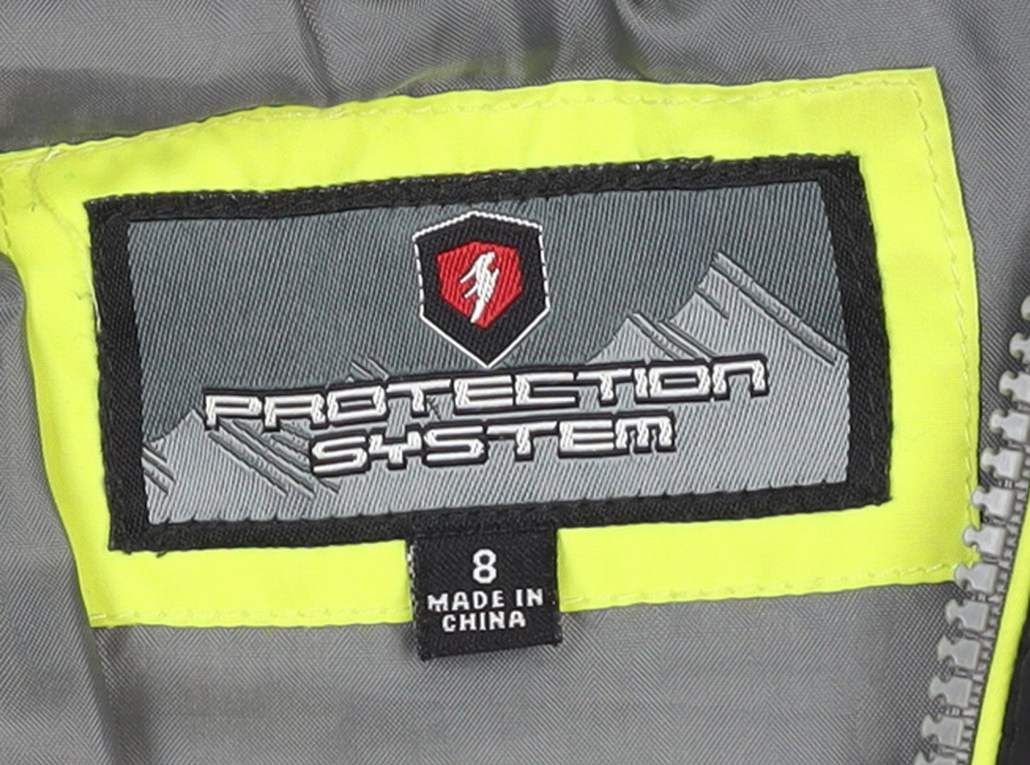 Protection System Boys Black Puffer Jacket 8 Years Hooded Full Zip Winter Coat