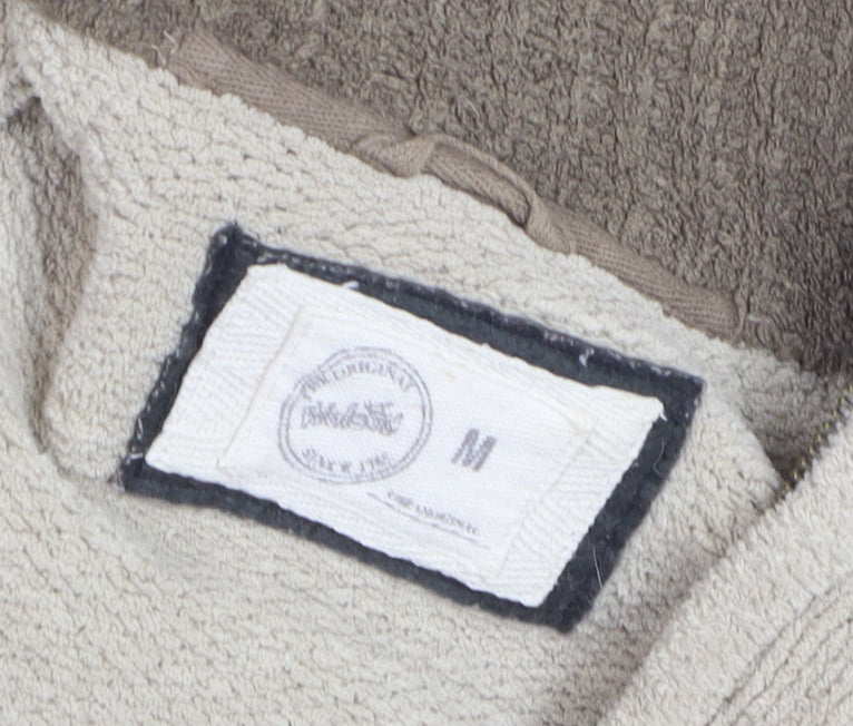 Wolsey Men's Beige 1/2 Zip High Neck Knit Jumper Size M