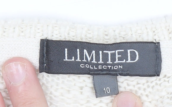 Marks & Spencer Women’s Ivory Heart Knit Jumper Size 10