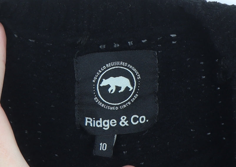 Ridge & Co Womens Black Knit Pullover Jumper Size 10
