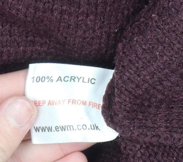 James Pringle Men's Brown Acrylic Crew Neck Jumper Size S