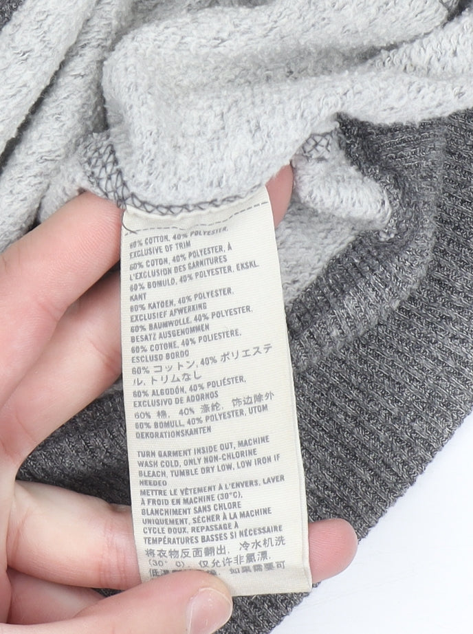 Abercrombie & Fitch Womens Grey XS Pullover Sweatshirt Embroidered Logo