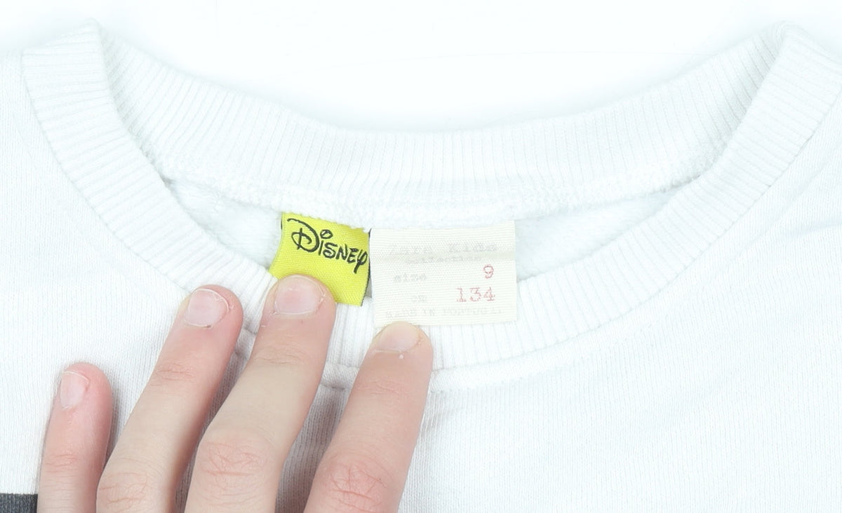 Additional view of Disney boys’ white mickey mouse pullover sweatshirt 9 years 90th anniversary