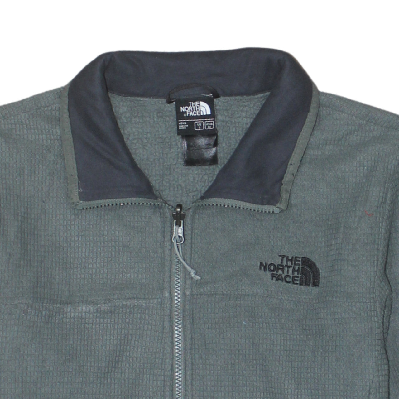 The North Face Men's Green Fleece Full Zip Jacket Size S