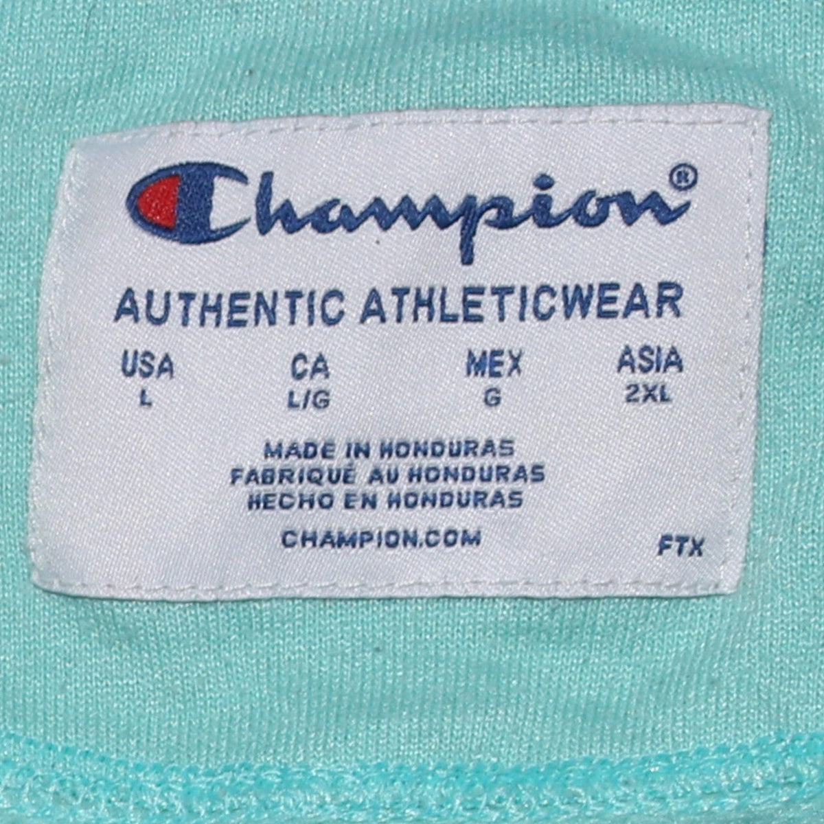 Champion Women's Green Crew Neck Pullover Sweatshirt Size L