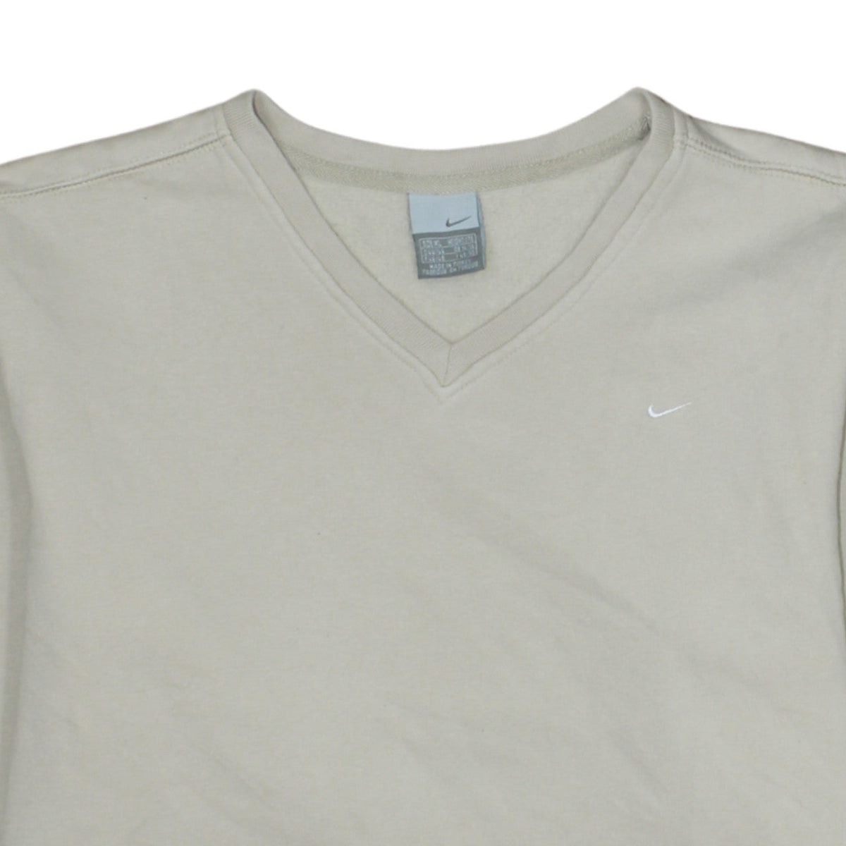 Nike Men's Beige XL V-Neck Pullover Sweatshirt Fleece