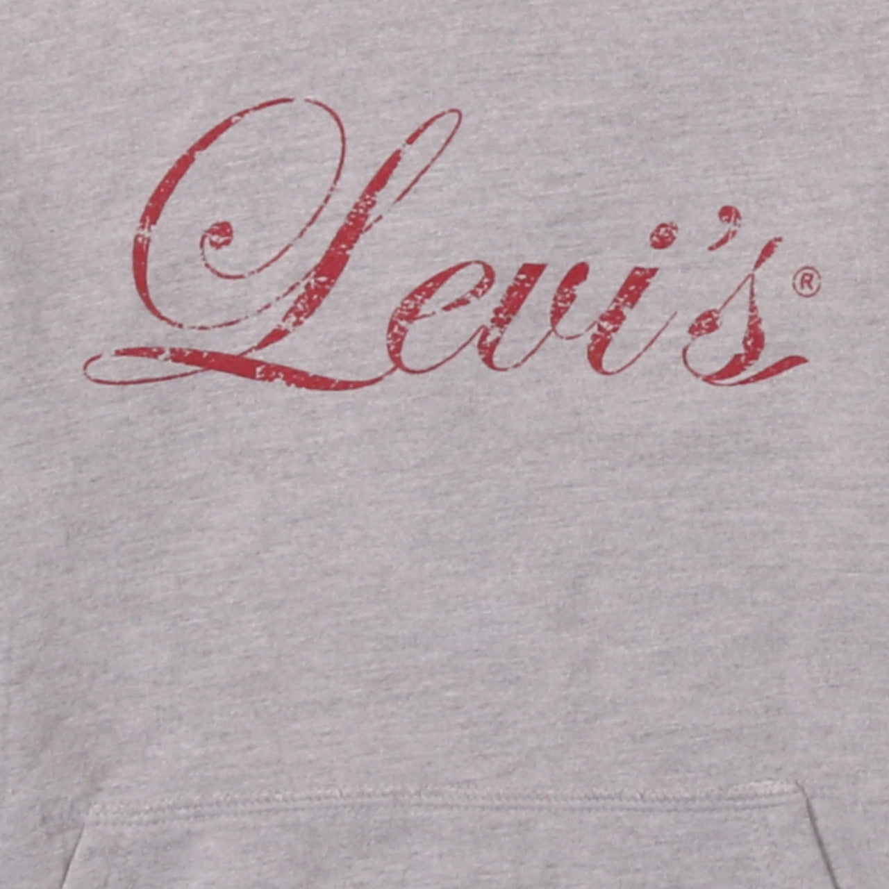Levi's Womens Grey Pullover Hoodie Small Hooded Logo Sweatshirt