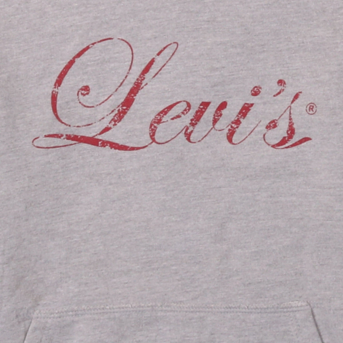 Levi's Womens Grey Pullover Hoodie Small Hooded Logo Sweatshirt