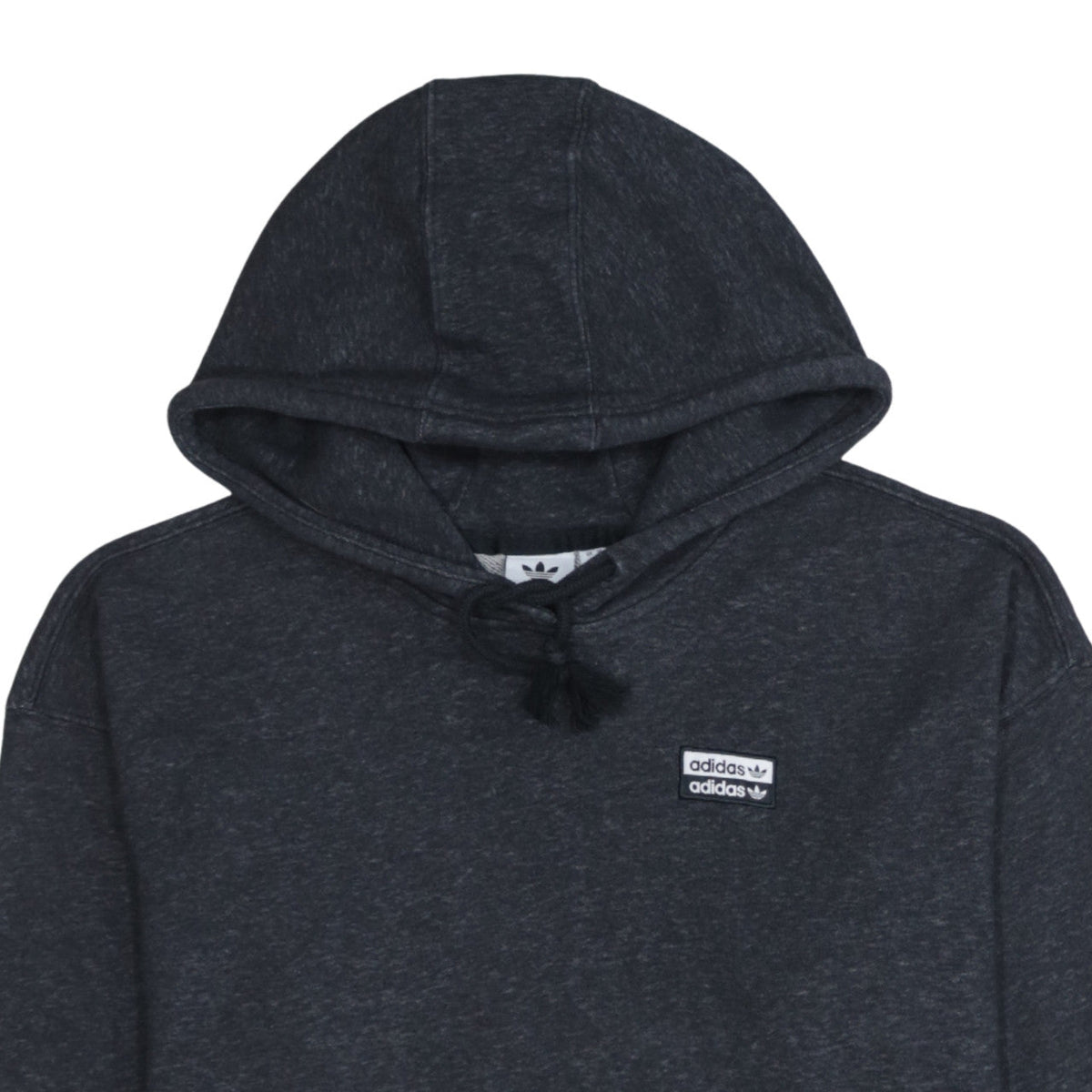 Adidas Women Black XS Pullover Hoodie Cotton Blend Sportswear