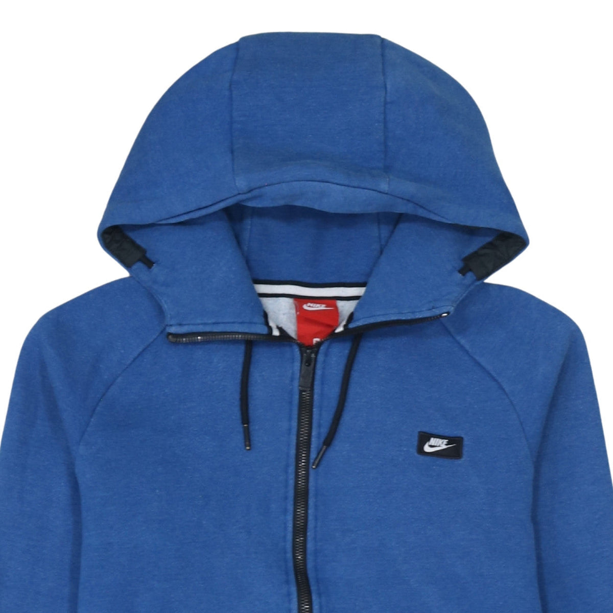 Nike Men's Blue Full Zip Hoodie Size M Cotton Blend