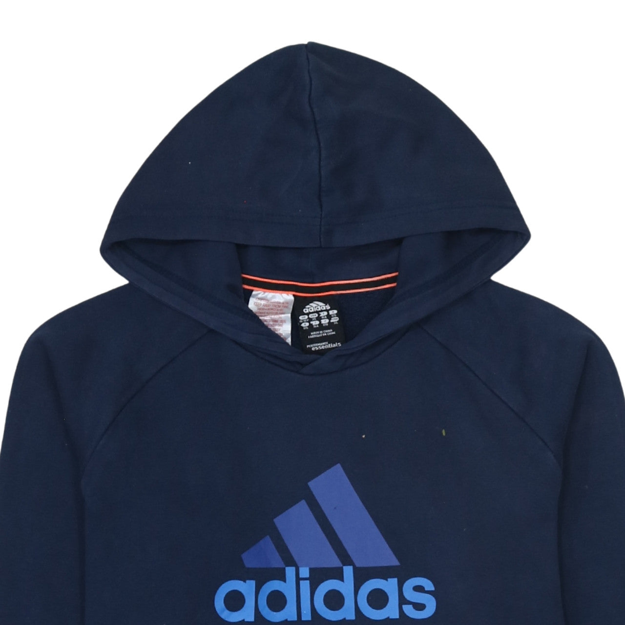 Adidas Boys Navy Blue Pullover Hoodie 15-16 Years Performance Essentials