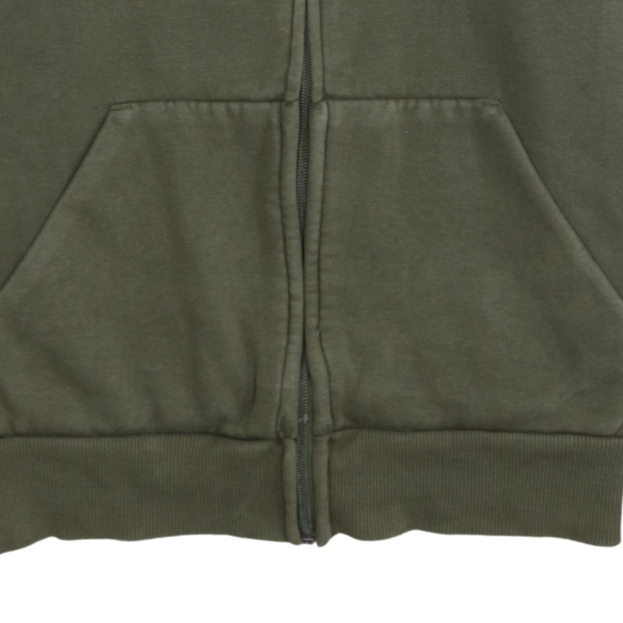 Puma Men's Green Full Zip Hoodie Size S Fleece Sweatshirt